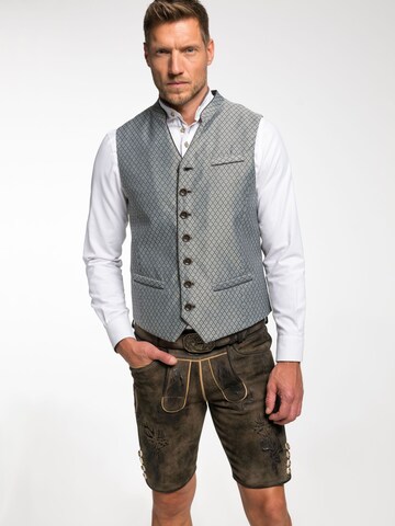 SPIETH & WENSKY Klederdracht gilet 'Ean' in Grijs: voorkant