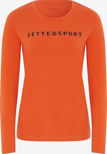 Jette Sport Shirt in dunkelorange / schwarz, Produktansicht