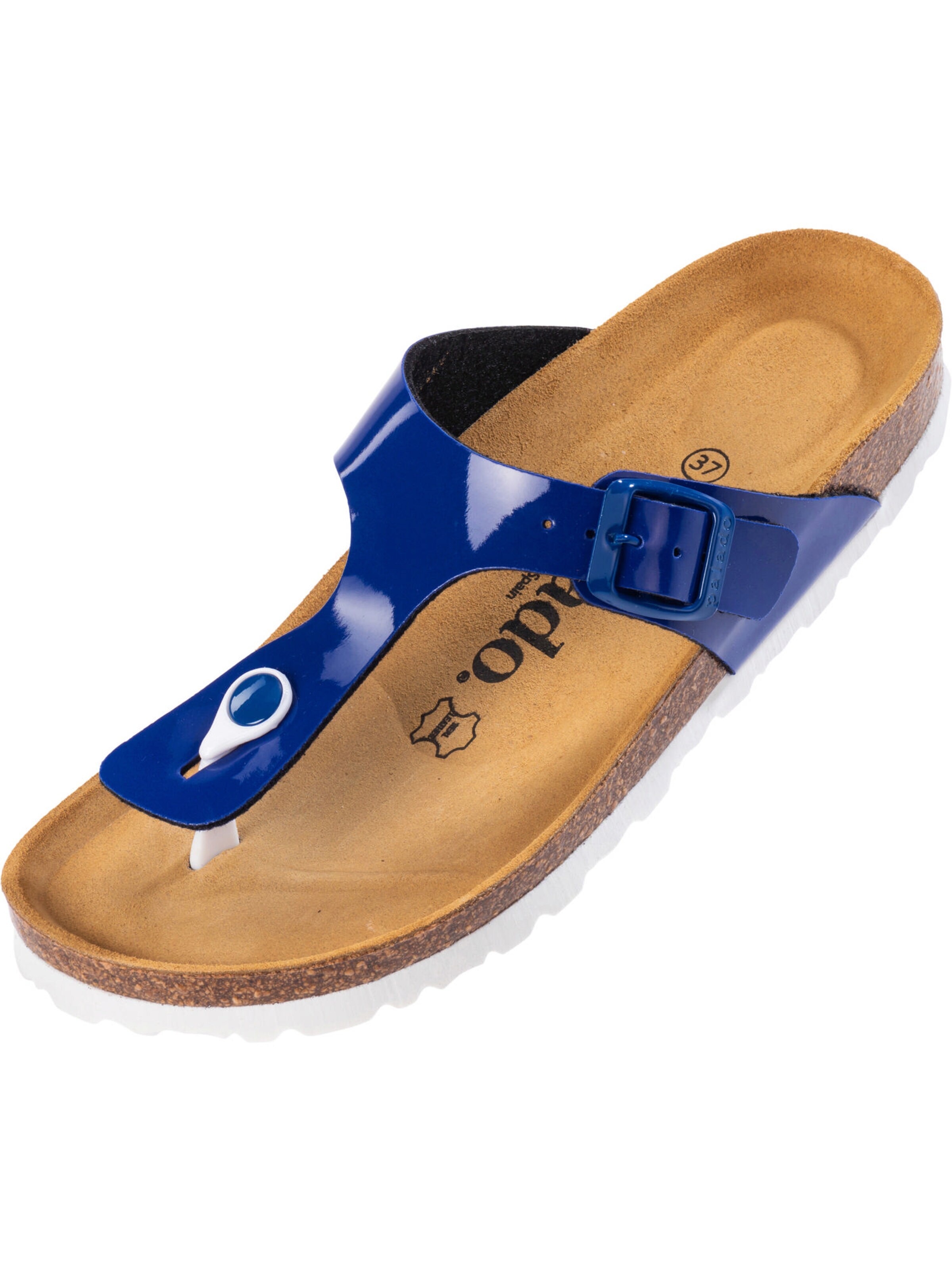 Palado - Sandalias de dedo 'Kos Lack' en azul: frente