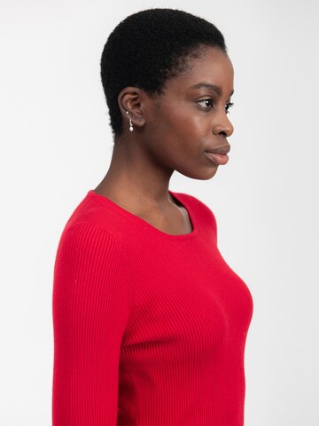 Influencer Pullover in Rot