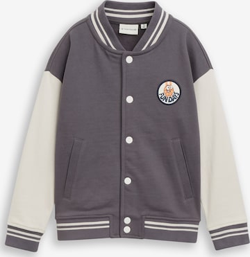 TOM TAILOR Collegetakki värissä harmaa: etupuoli