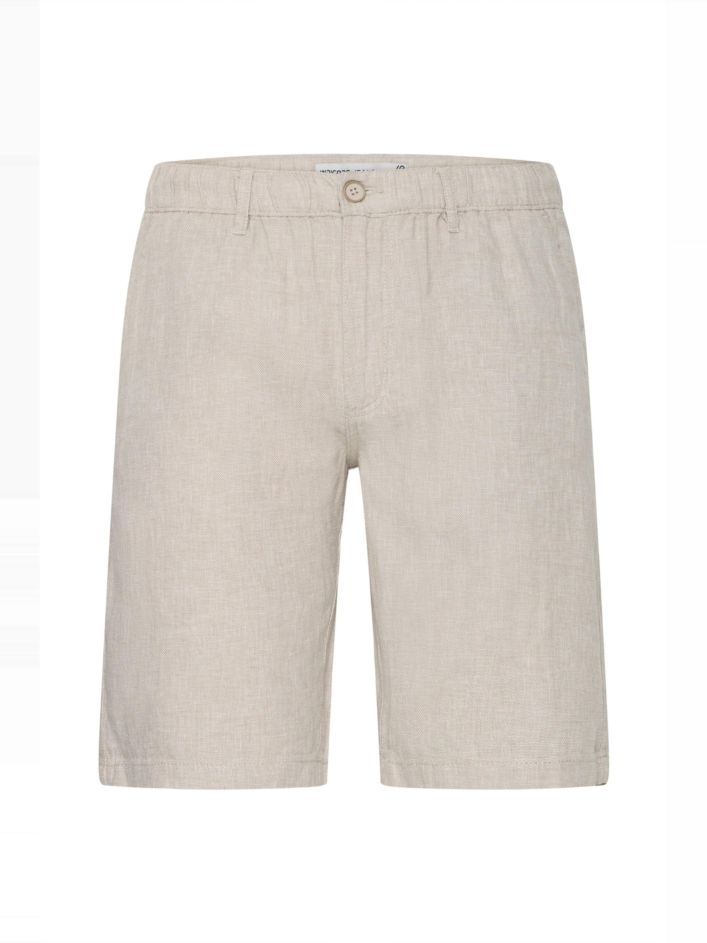 INDICODE JEANS - Calças chino ' IDTropelo ' em bege: frente