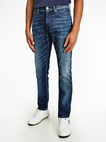 Tommy Jeans Slimfit Jeans in Blauw: voorkant