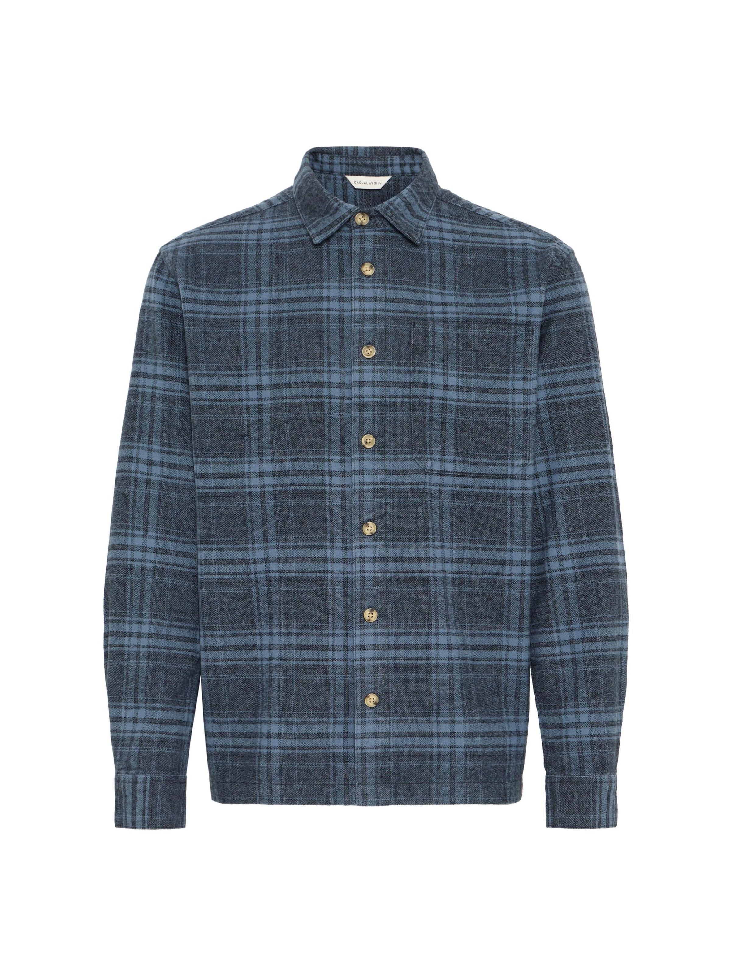 Casual Friday Overhemd ' CFLotus ' in Blauw: voorkant