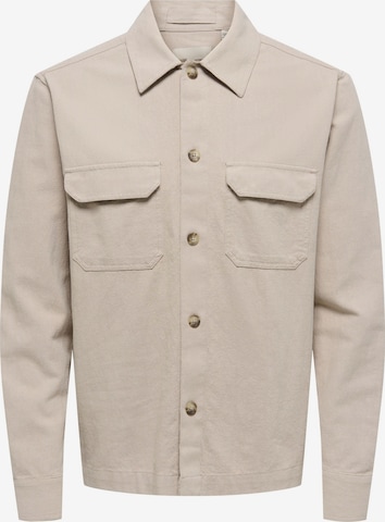 Only & Sons Regular Fit Skjorte 'ONSCOLT' i beige: forside