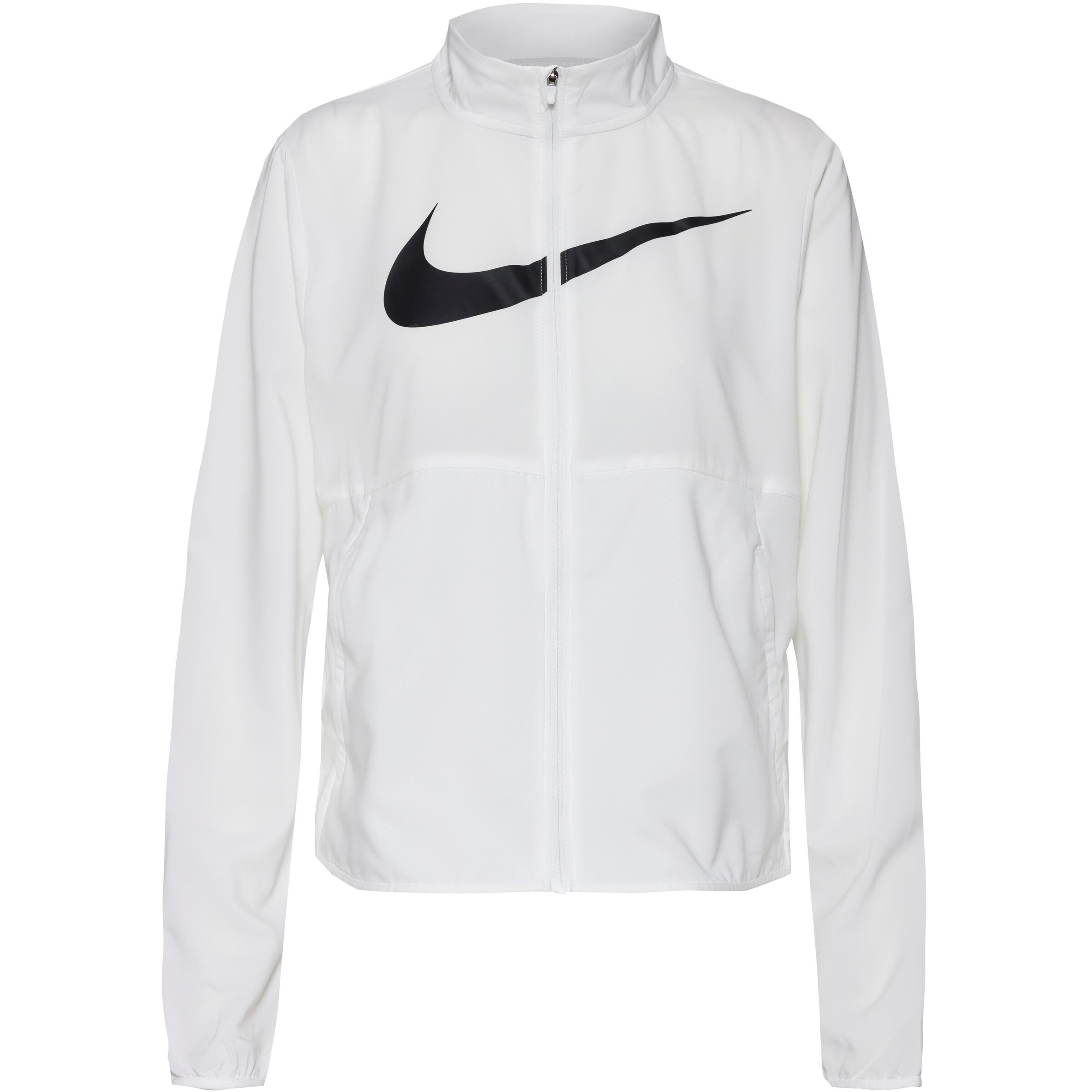 NIKE Athletic Jacket 'Swoosh' in White: front