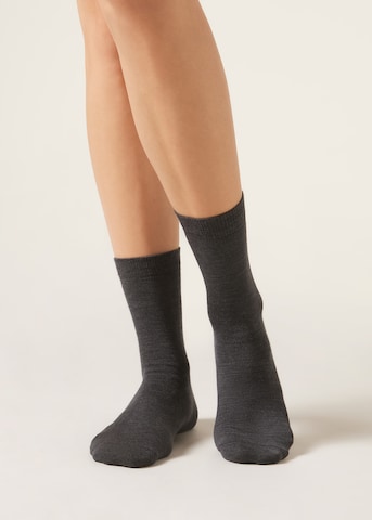 CALZEDONIA Socks in Grey: front