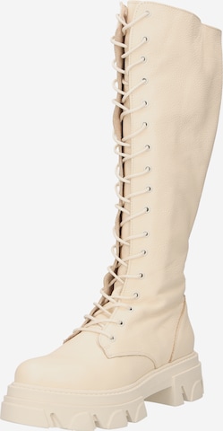 STEVE MADDEN Lace-Up Boots 'MARINE' in Grey: front
