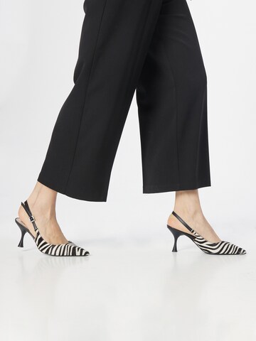 Fransa Wide leg Pantalon 'MILENA' in Zwart