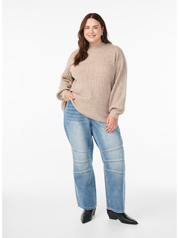 Zizzi Sweater 'CACOMFY' in Beige