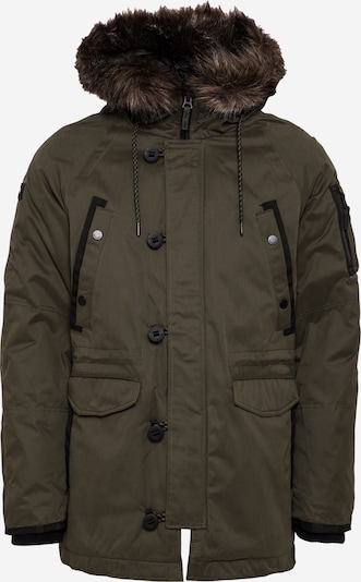 Superdry Vinterparkas i khaki / svart, Produktvy