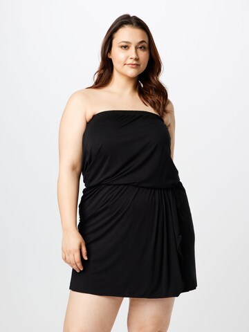 Urban Classics Dress in Black: front
