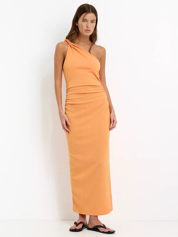 Pull&Bear Kleid in Orange: Vorderseite