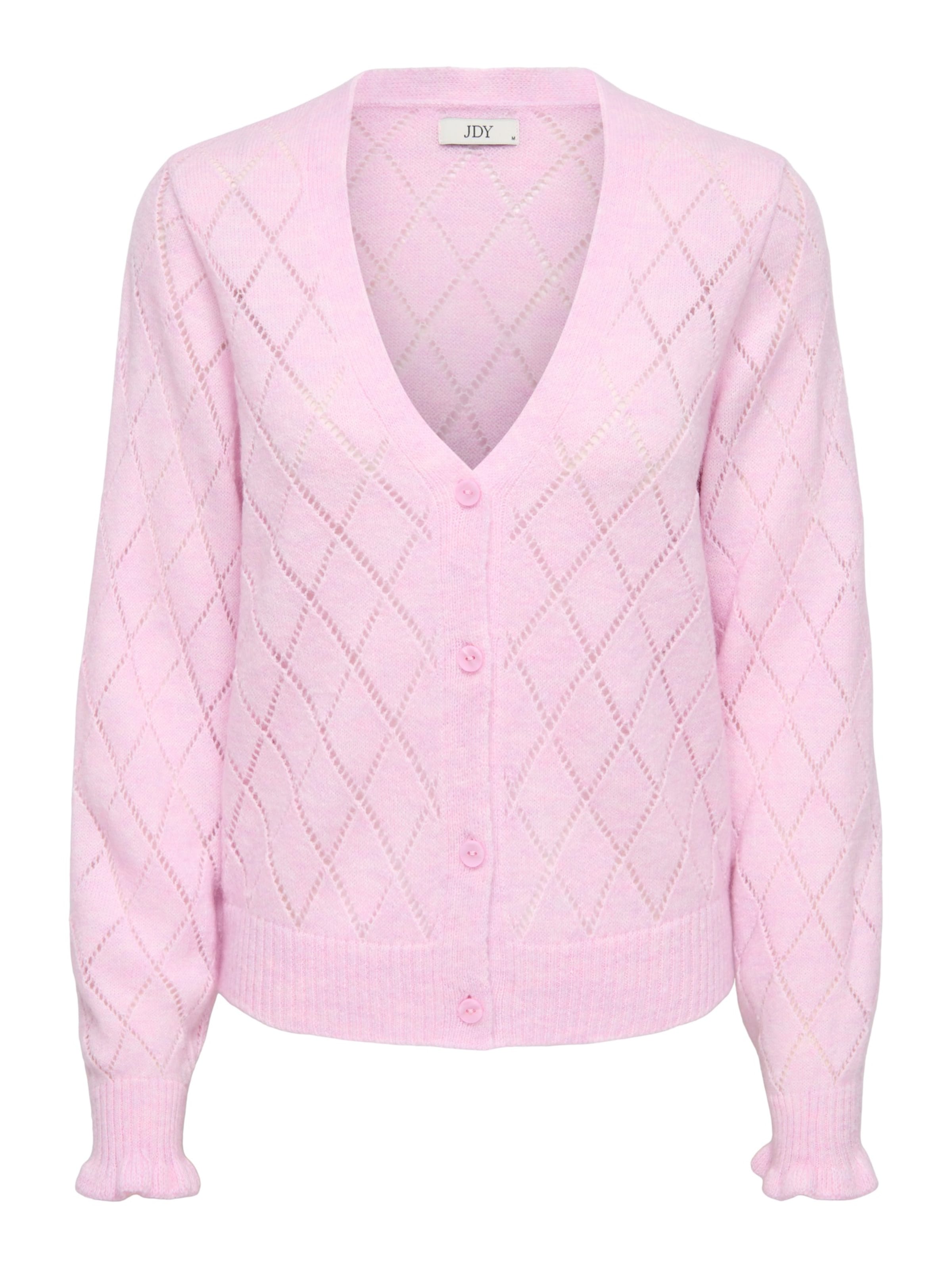 JDY Strickjacke 'LETTY' in Pink: Vorderseite