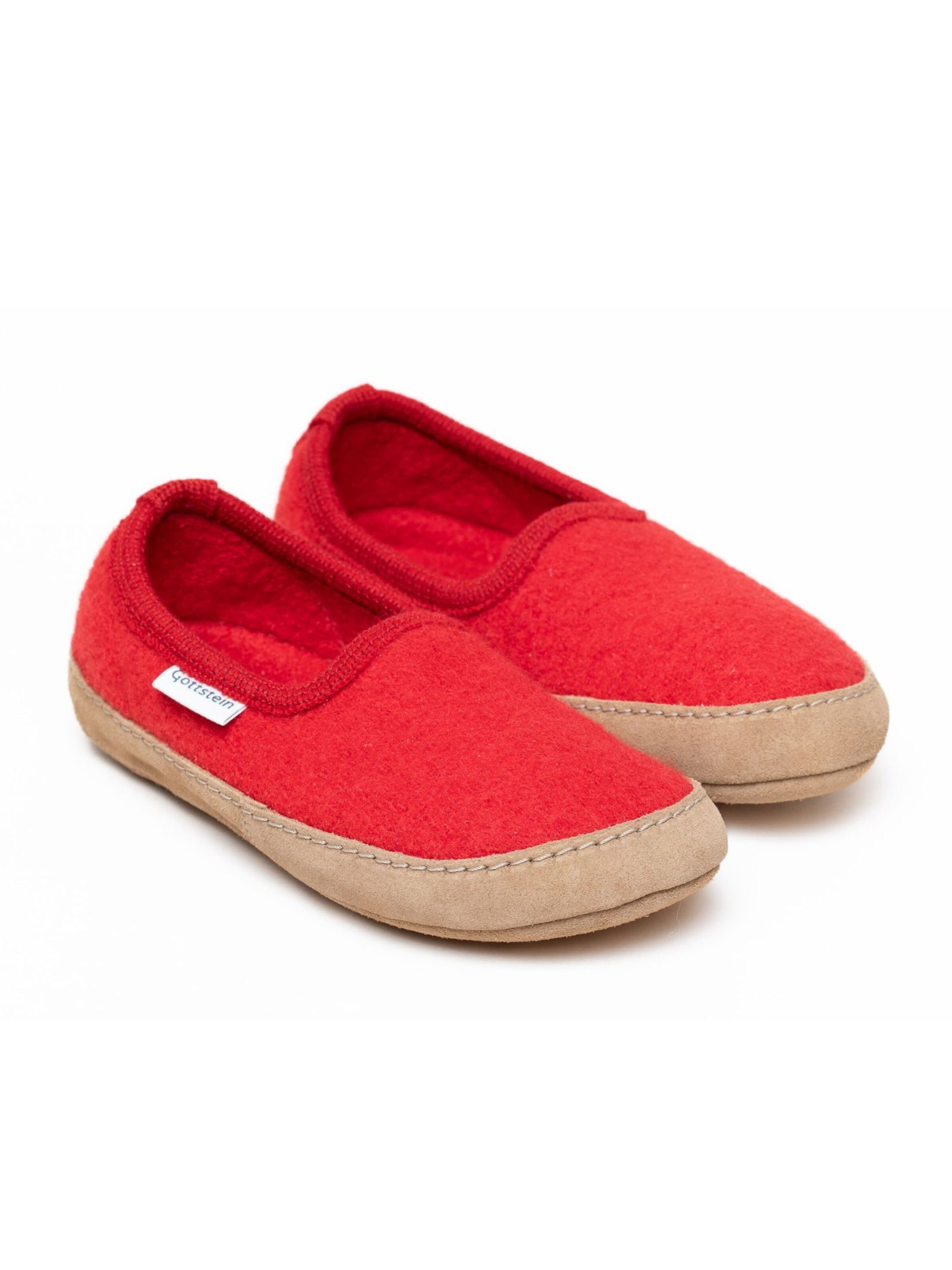 Gottstein Slippers 'Walkpantoffel Cheyenne' in Red