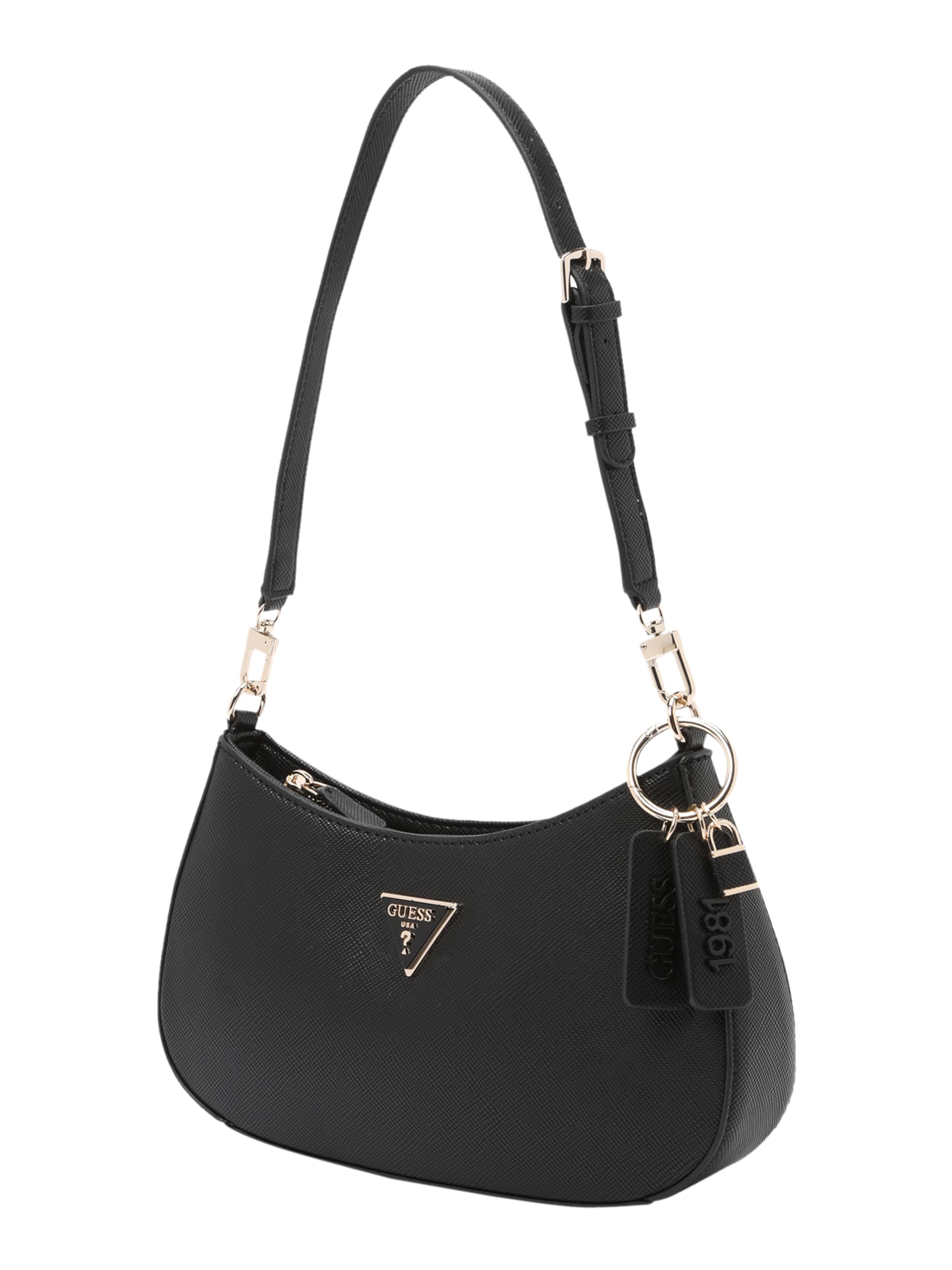 GUESS Torba na ramię 'Noelle' w kolorze czarny: przód