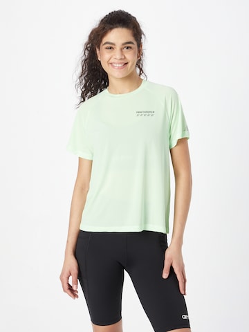 new balance Λειτουργικό μπλουζάκι 'Accelerate Pacer' σε πράσινο: μπροστά