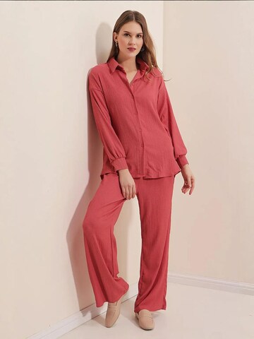 Bigdart - Calças de fato em rosa