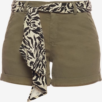 Pantalon 'Veli' Le Temps Des Cerises en vert : devant