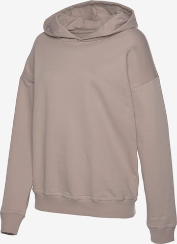 Sweat-shirt LASCANA en beige : devant