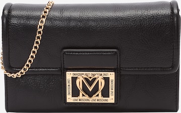 Geantă de umăr de la Love Moschino pe negru: față