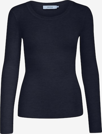 minus Shirt 'Cally' in Blau: Vorderseite