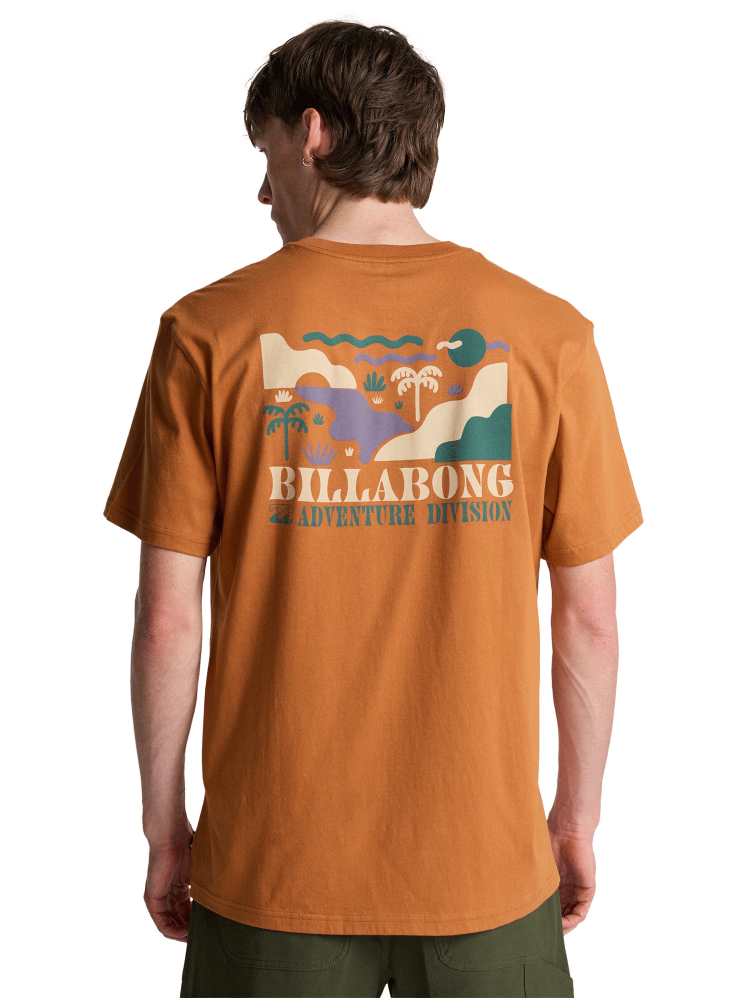 BILLABONG T-Shirt 'Range' in Braun: Vorderseite