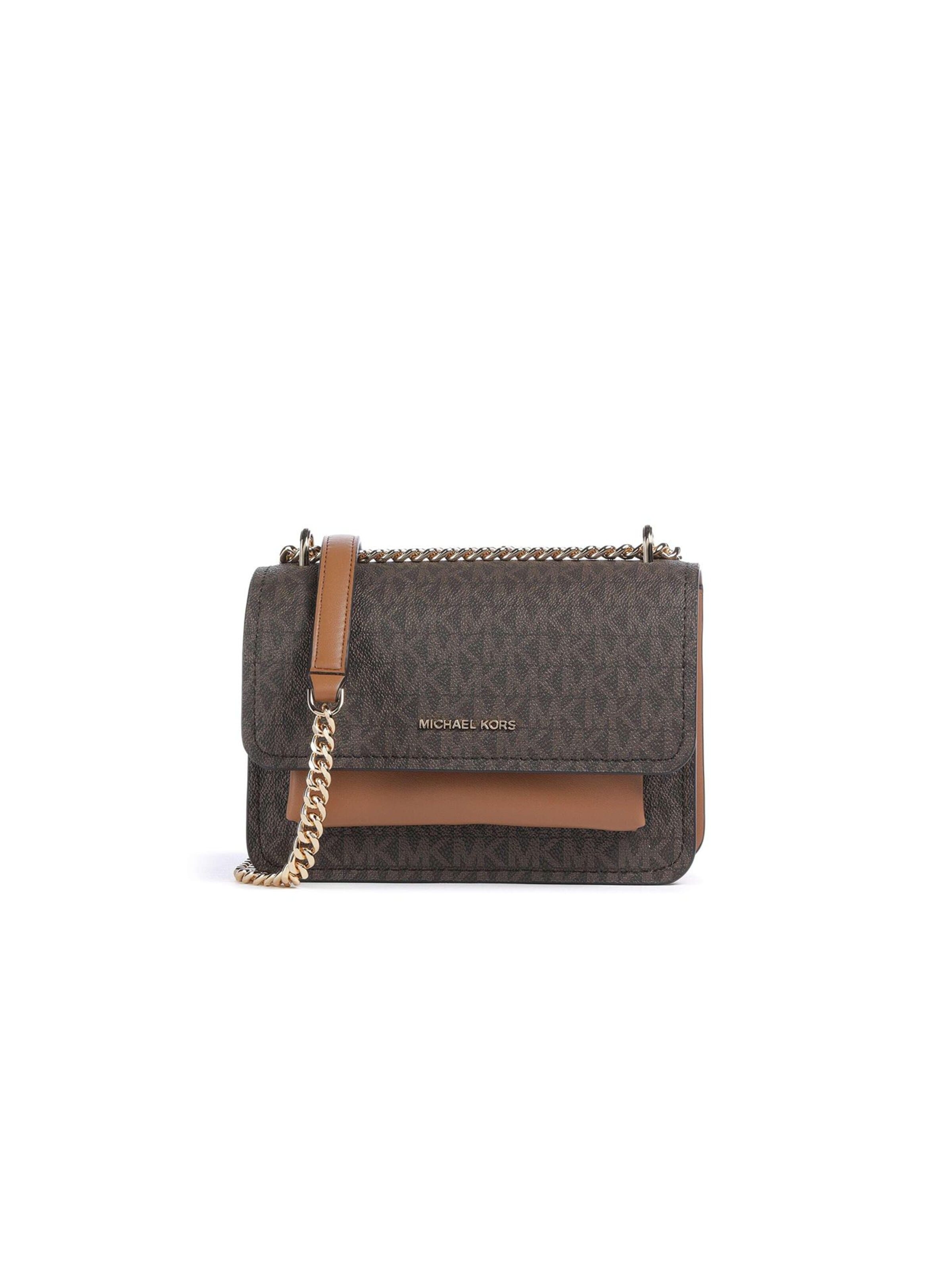 Sac à bandoulière 'Claire Small Signature Logo Crossbody Bag' Michael Kors en marron : devant