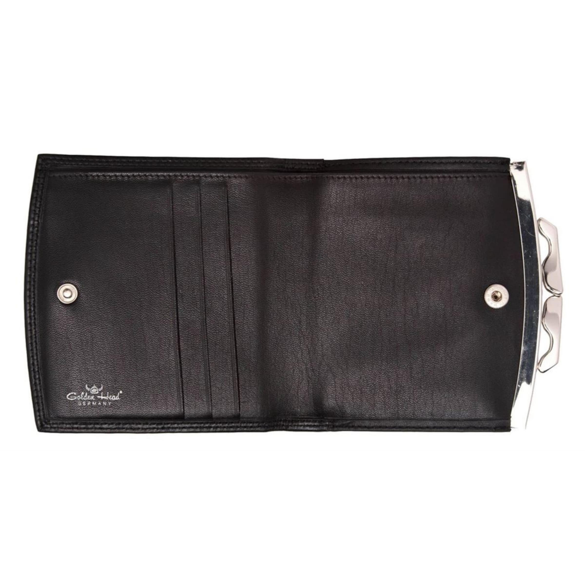 Portamonete 'Polo' di GOLDEN HEAD in nero