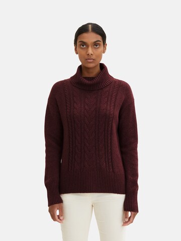 TOM TAILOR Sweater in Red: front