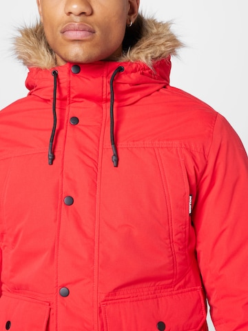 JACK & JONES Winter jacket 'Winner' in Red