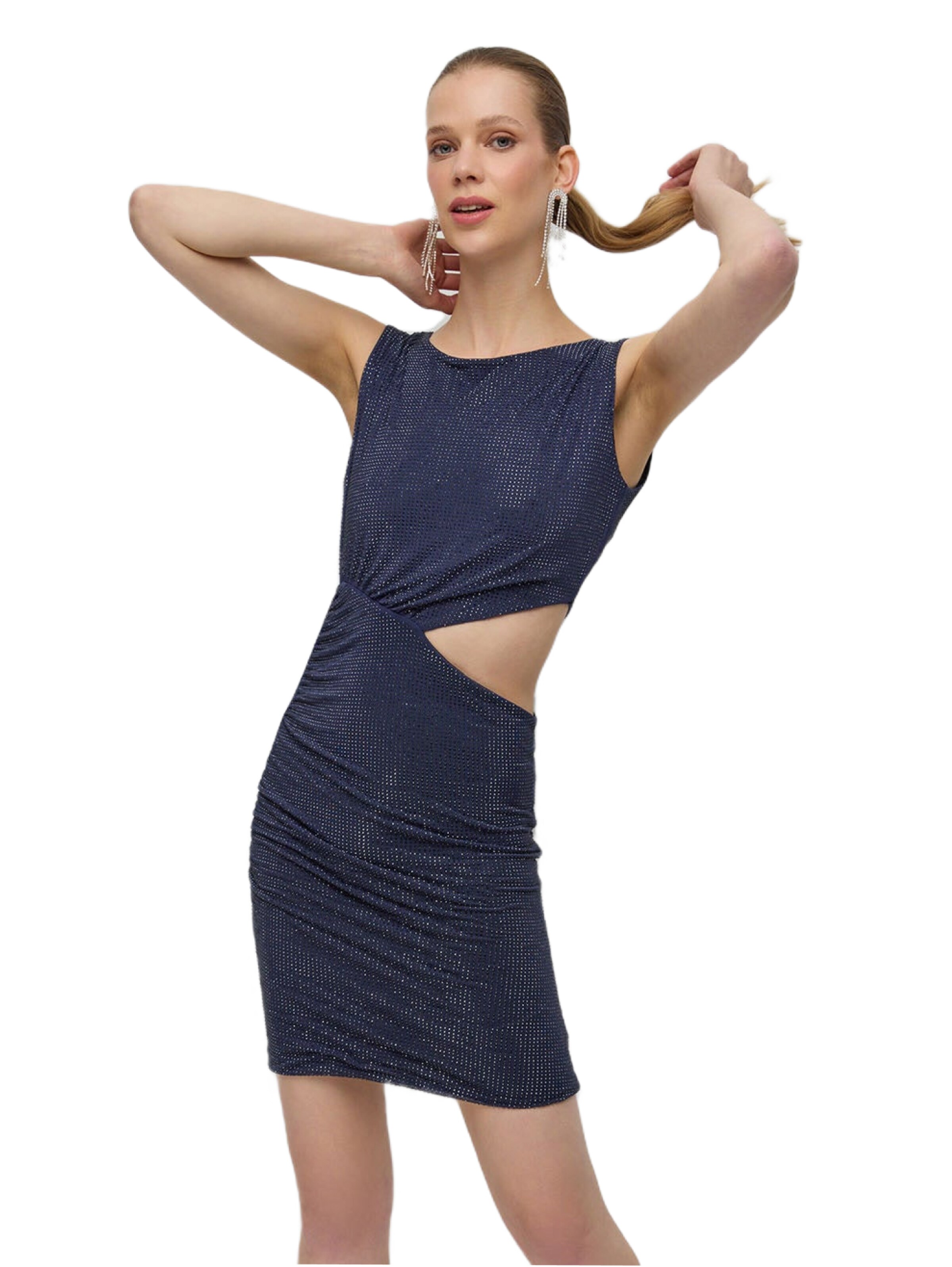 No Matter What Cocktailkleid in Blau: Vorderseite