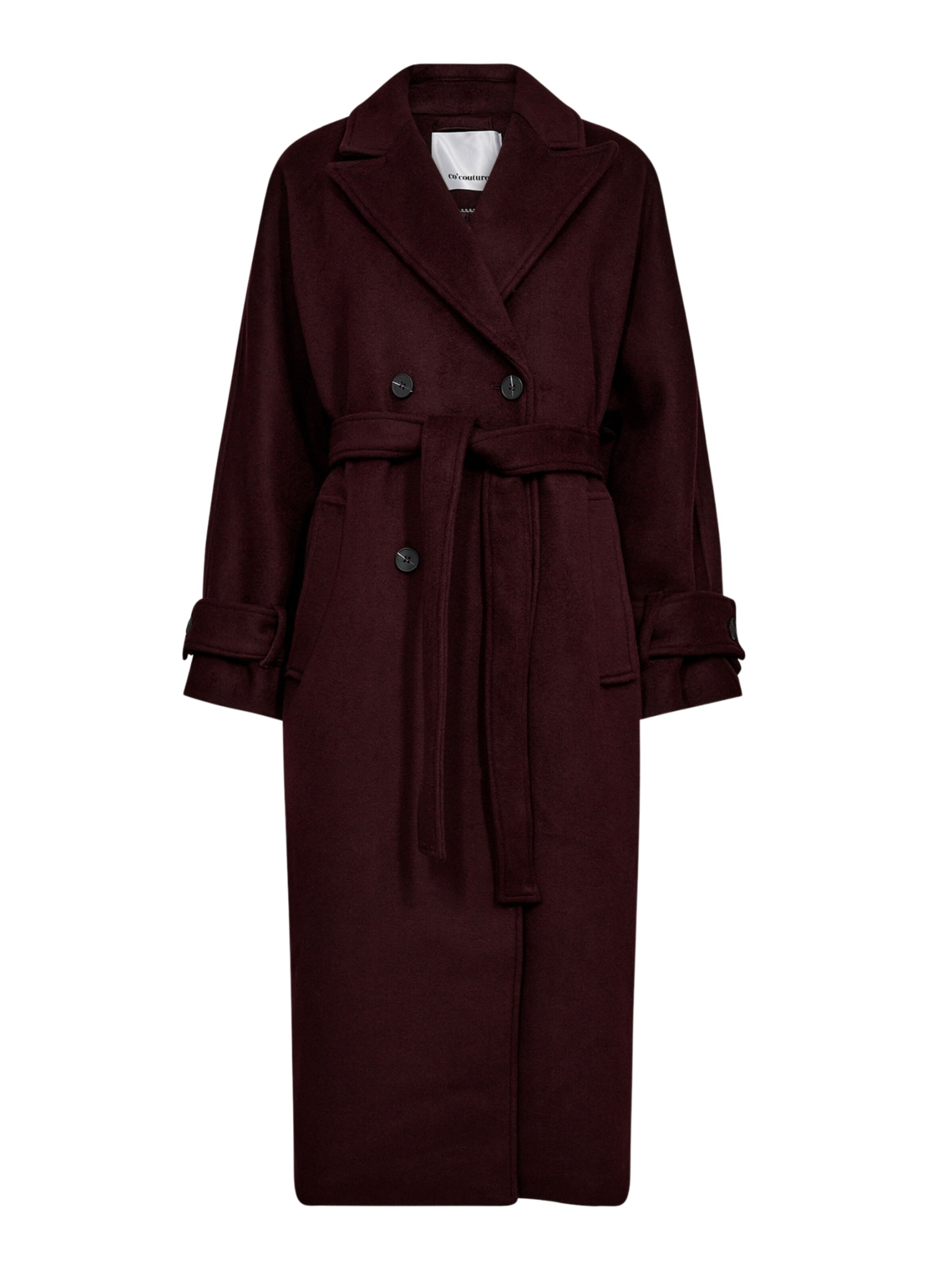 co'couture Übergangsmantel 'Clara' in weinrot, Produktansicht