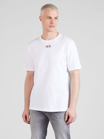 DIESEL T-shirt 'JUST-OD' i vit: framsida