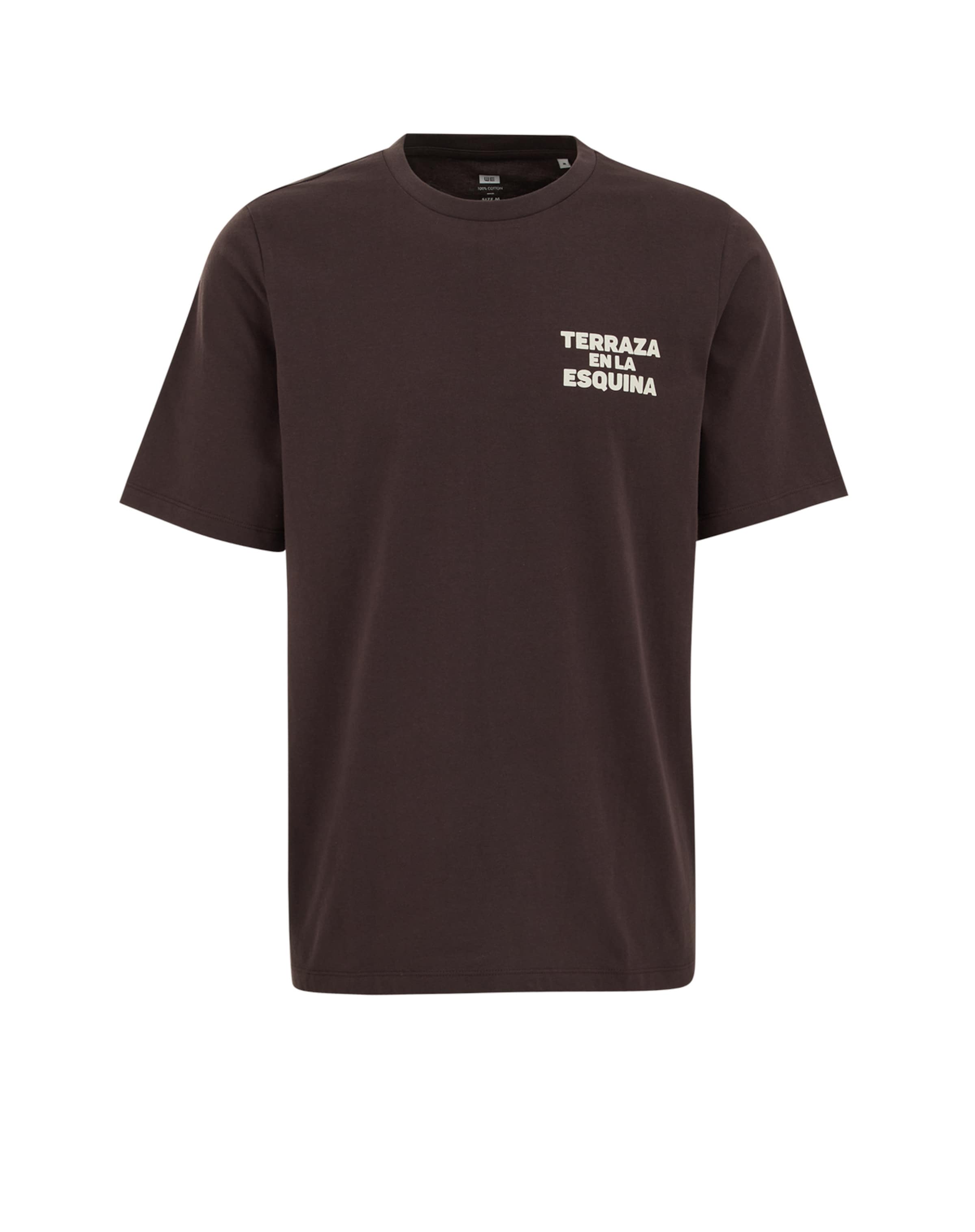 WE Fashion T-shirt i brun: framsida