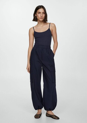 MANGO Jumpsuit 'Boston' in Blauw: voorkant