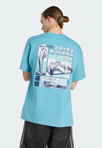 T-Shirt 'Japanese Racing' ADIDAS ORIGINALS en bleu : devant