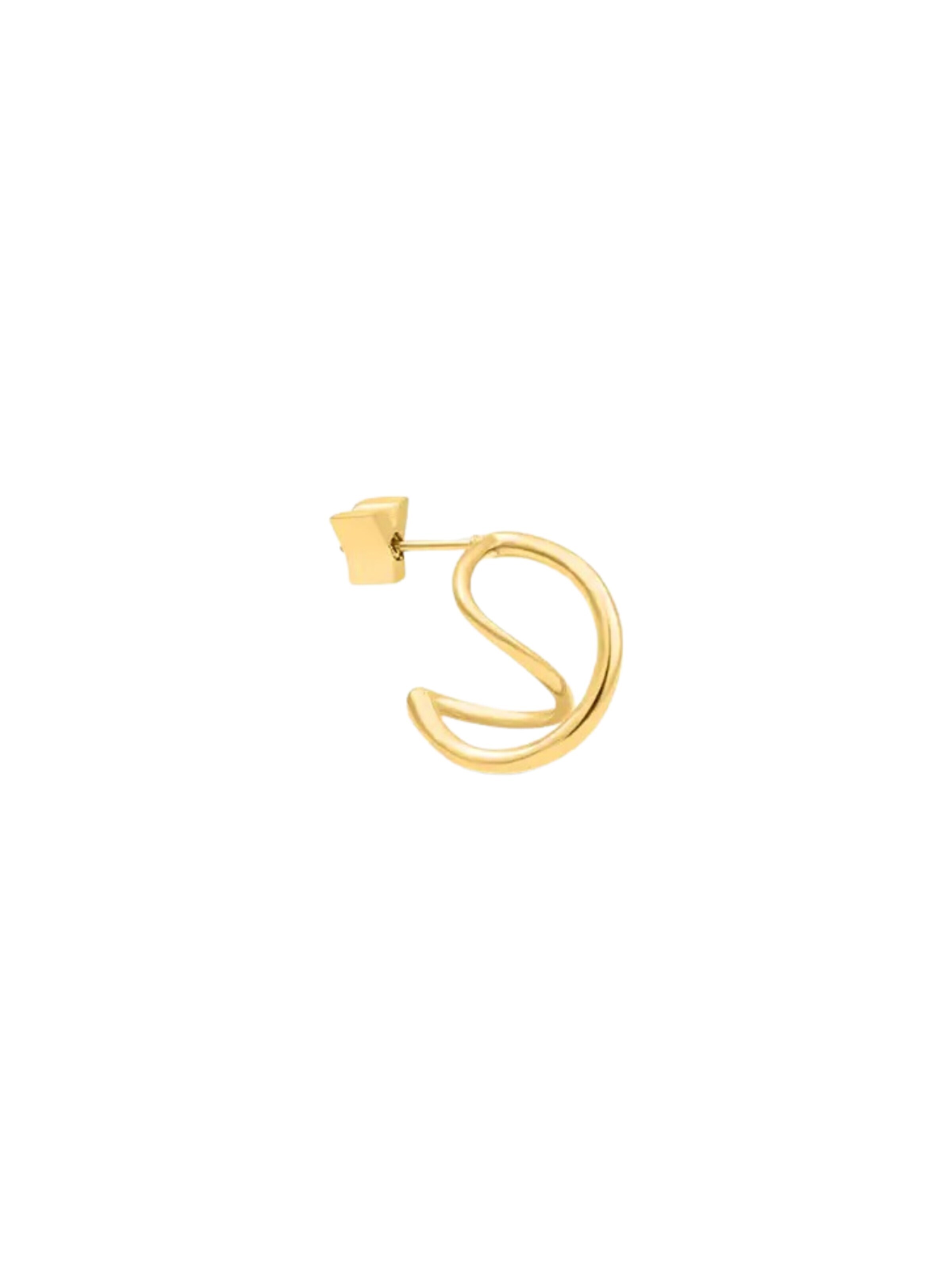 YParis Oorbellen 'Boucle SANNA S / G' in Goud: voorkant