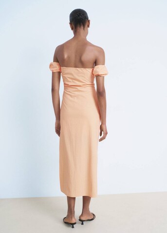 MANGO Evening Dress 'Peachy' in Orange