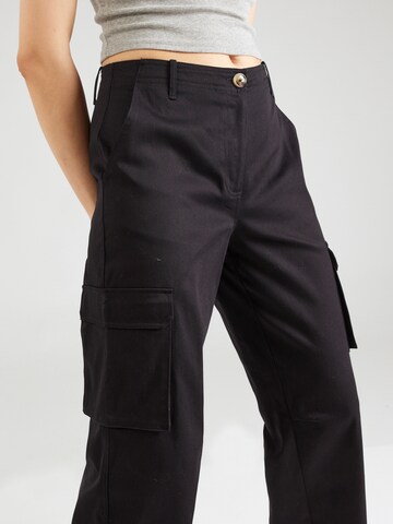 STUDIO SELECT Bootcut Cargobroek 'Felize' in Zwart