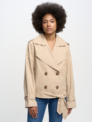 Manteau mi-saison ' BARRETTA ' BIG STAR en beige : devant