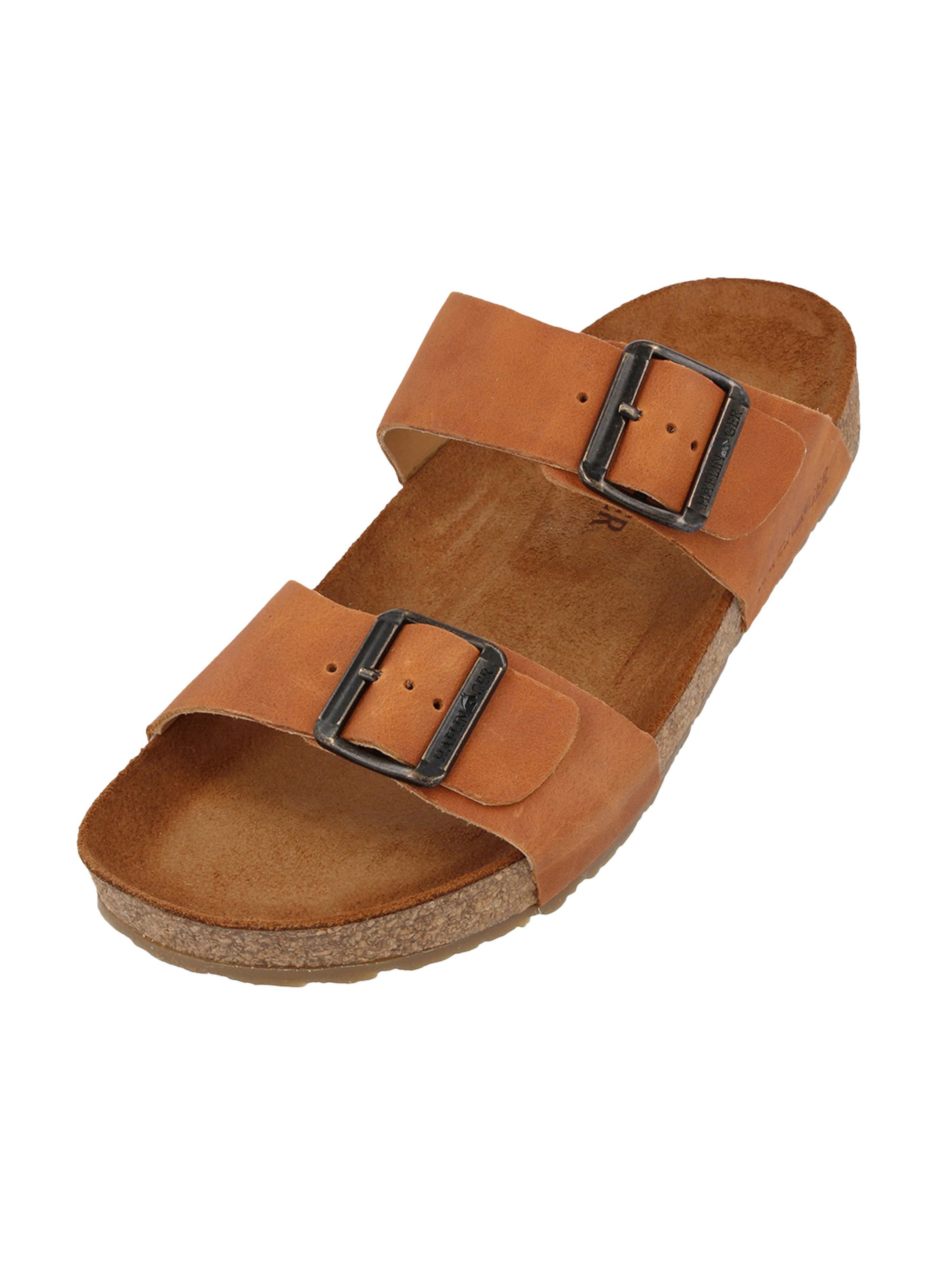 HAFLINGER Pantolette 'Bio Andrea'‌‌‌‌‌‌ in Beige: Vorderseite