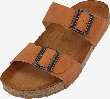 HAFLINGER Pantolette 'Bio Andrea' in Beige: Vorderseite