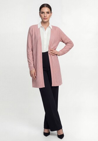 usha BLACK LABEL Gebreid vest 'Classic' in Roze