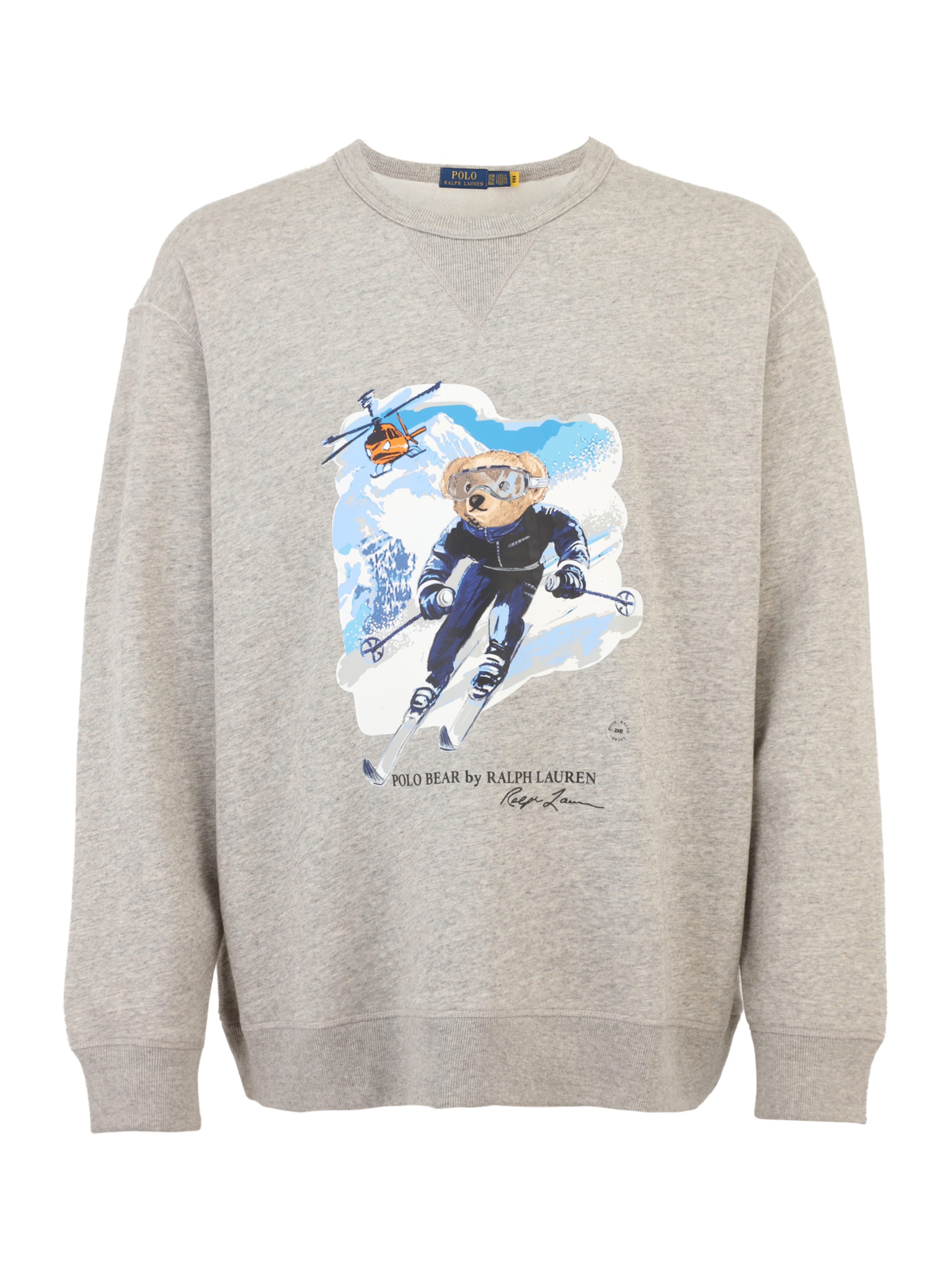 Sweat-shirt Polo Ralph Lauren Big & Tall en gris : devant