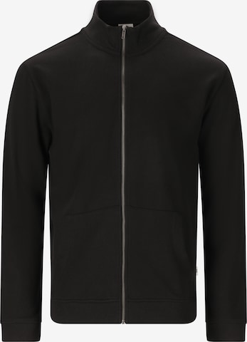 NOU Sweatjacke 'Maynard' in Schwarz: Vorderseite