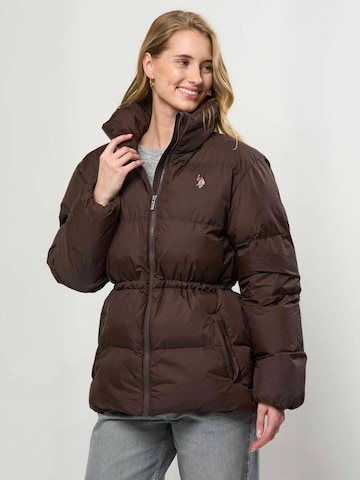 U.S. POLO ASSN. Winter jacket ' UWEdna ' in Braun