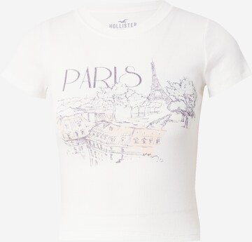 T-shirt HOLLISTER en blanc : devant