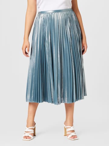 Lauren Ralph Lauren Plus Skirt in Blue: front