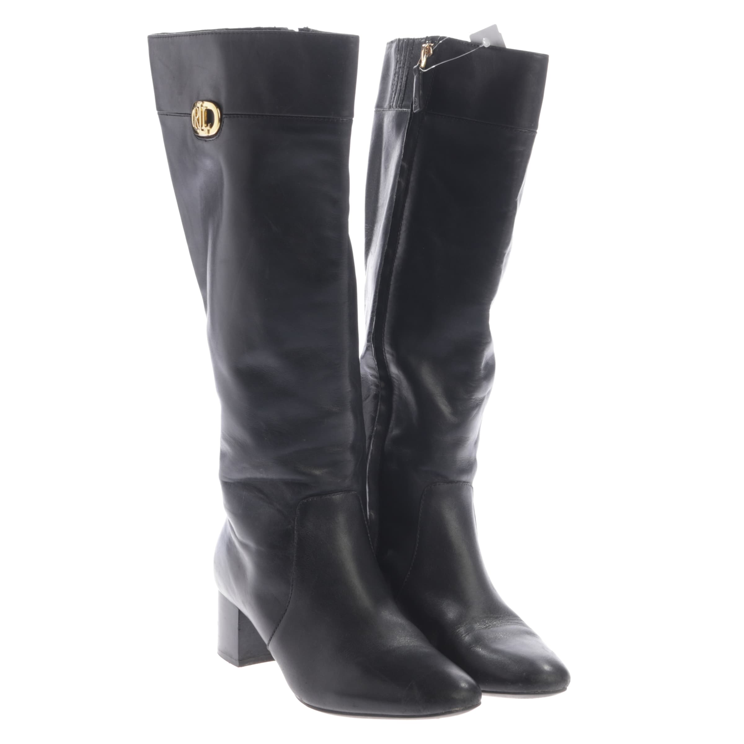 Lauren Ralph Lauren Dress Boots in 40 in Black: front